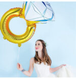 Diamantový prsten hliníkový párty balónek - Obrázek 4