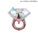 Diamantový prsten hliníkový párty balónek