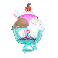 Zmrzlinový pohár hliníkový párty balónek