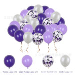 53 ks křížové Hot Prodej Rose Gold Latex Confetti Combo Set - Obrázek 3