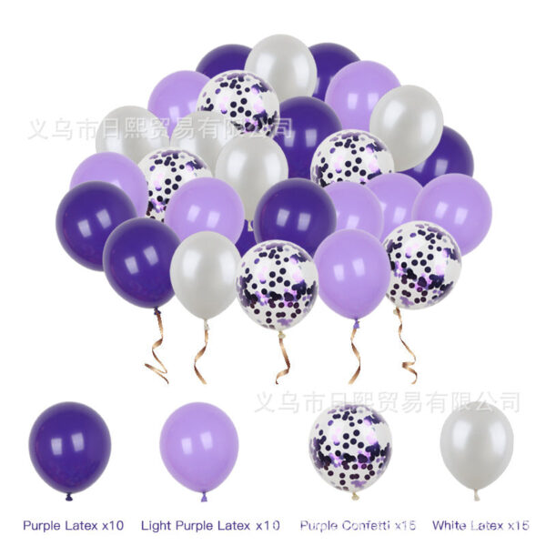 53 ks křížové Hot Prodej Rose Gold Latex Confetti Combo Set - Obrázek 3