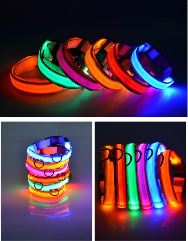 Nabíjecí svítící obojek XS-XL - Obrázek 7