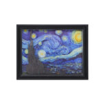 DIY 3D Nalepovací Obraz s rámečkem Hvězdná noc - Vincent van Gogh