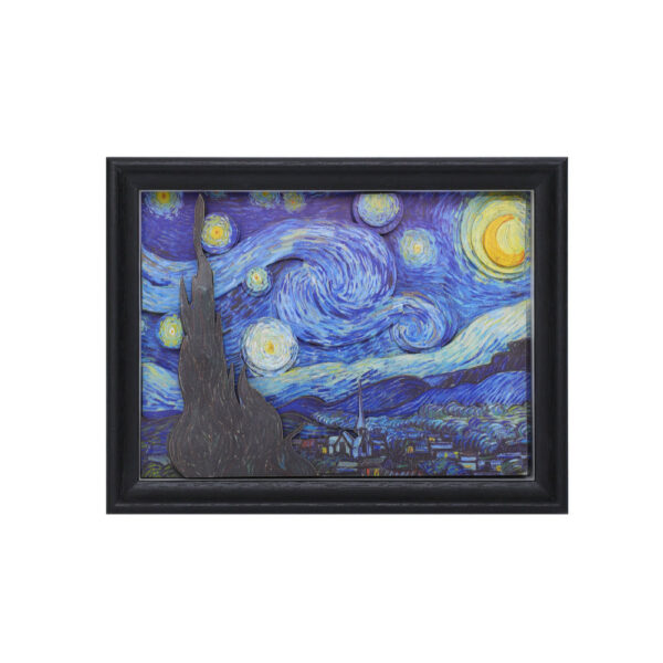 DIY 3D Nalepovací Obraz s rámečkem Hvězdná noc - Vincent van Gogh - Obrázek 1
