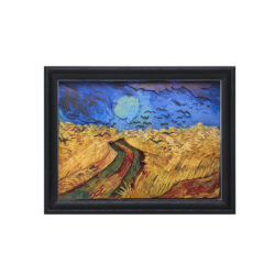 DIY 3D Nalepovací Obraz s rámečkem Wheatfield with crows van gogh