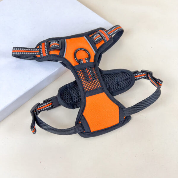 Polstrovaný postroj pro pejsky S (obvod těla až 60cm, lze zmenšit) délka 20 cm - Obrázek 8