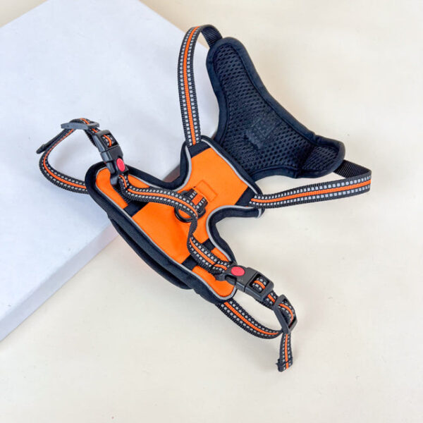 Polstrovaný postroj pro pejsky S (obvod těla až 60cm, lze zmenšit) délka 20 cm - Obrázek 7