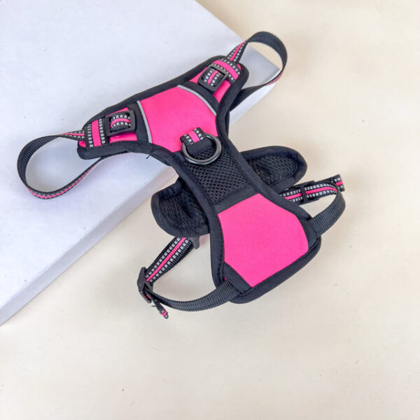 Polstrovaný postroj pro pejsky S (obvod těla až 60cm, lze zmenšit) délka 20 cm - Obrázek 6