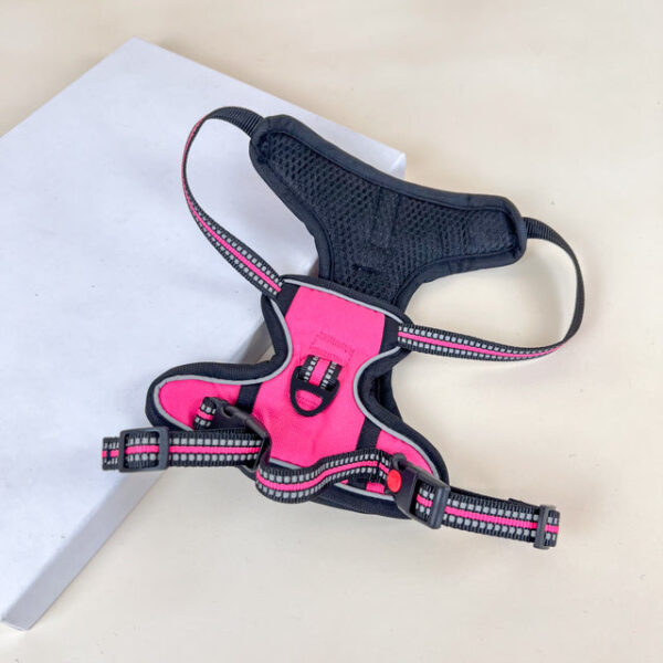Polstrovaný postroj pro pejsky S (obvod těla až 60cm, lze zmenšit) délka 20 cm - Obrázek 5