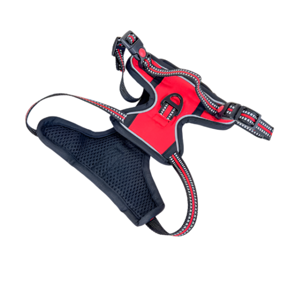 Polstrovaný postroj pro pejsky S (obvod těla až 60cm, lze zmenšit) délka 20 cm - Obrázek 15