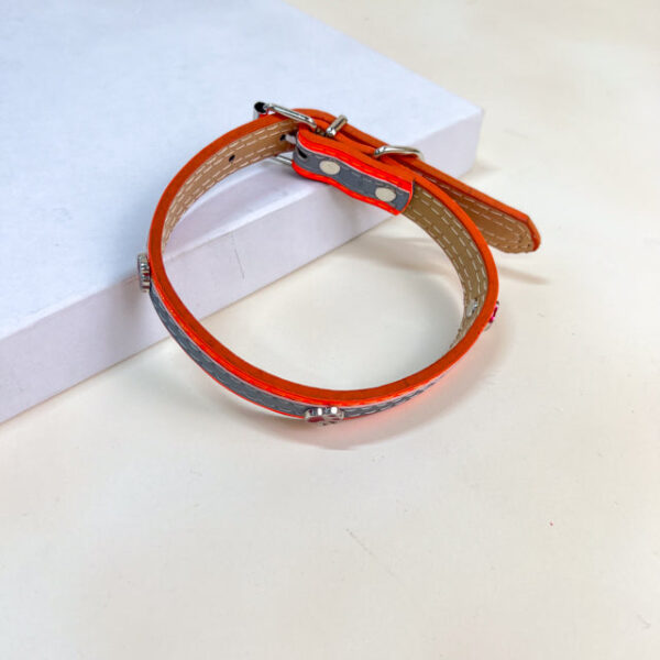 Kožený obojek 28-37 cm - Obrázek 4