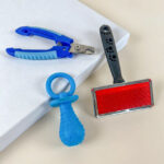 Sada na péči o srst s nehty s gumovou hračkou 15 cm - Obrázek 2