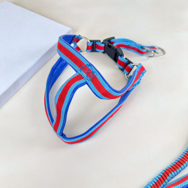 Pružné natahovací vodítko 90cm s postrojem 65cm obvod - Obrázek 13