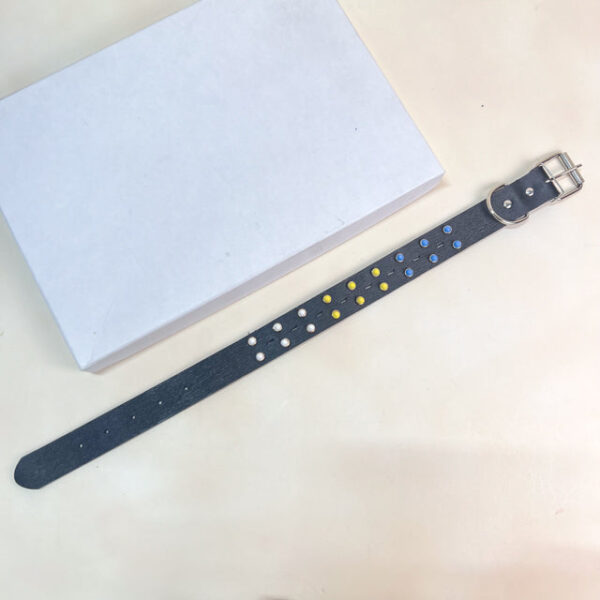 Kožený obojek 3x36-46 cm - Obrázek 3