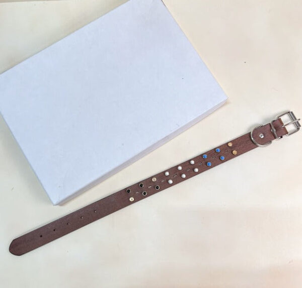 Kožený obojek 3x36-46 cm - Obrázek 4