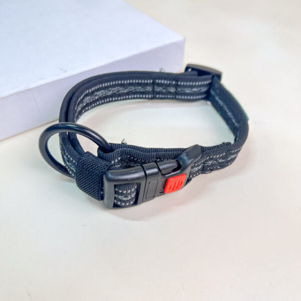 Nylonový reflexní a polstrovaný obojek 2 x 30-45cm - Obrázek 3