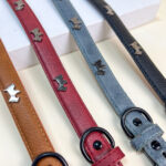 Kožený obojek 2x34,5 - 42 cm - Obrázek 4