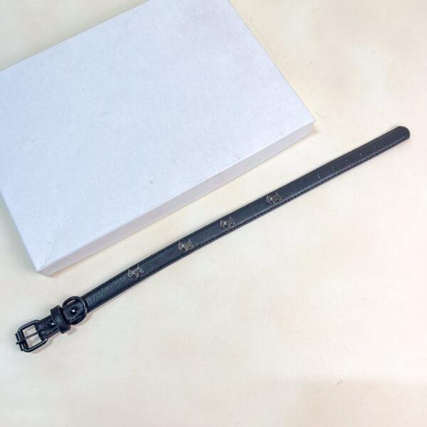 Kožený obojek 2x34,5 - 42 cm - Obrázek 1