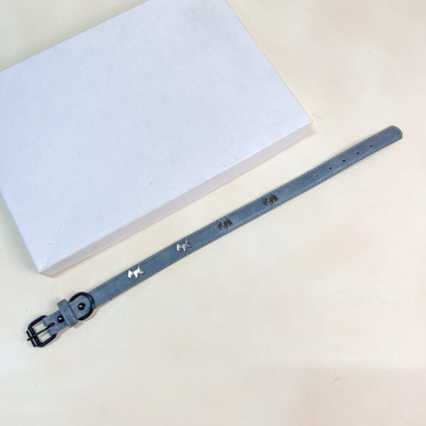 Kožený obojek 2x34,5 - 42 cm - Obrázek 7