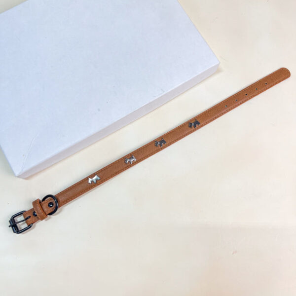 Kožený obojek 2x34,5 - 42 cm - Obrázek 5