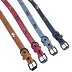 Kožený obojek 2x34,5 - 42 cm - Obrázek 8