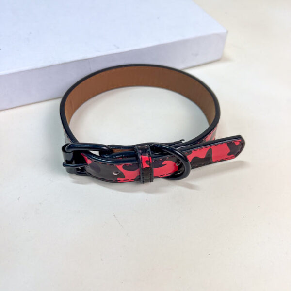 Kožený obojek pro psy 2 x 42 cm - Obrázek 3