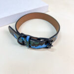 Kožený obojek 39-47x2.5 cm - Obrázek 2