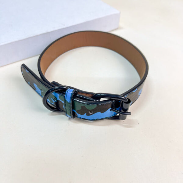 Kožený obojek 39-47x2.5 cm - Obrázek 2