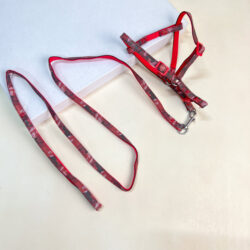 Malé reflexní vodítko s postrojem (vodítko 150 cm, obvod postroje 30-40 cm)