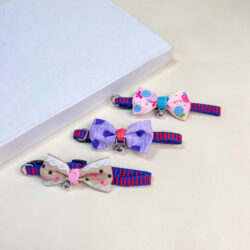 Obojek pro mazlíčky s mašličkou (obvod 18-25 cm)