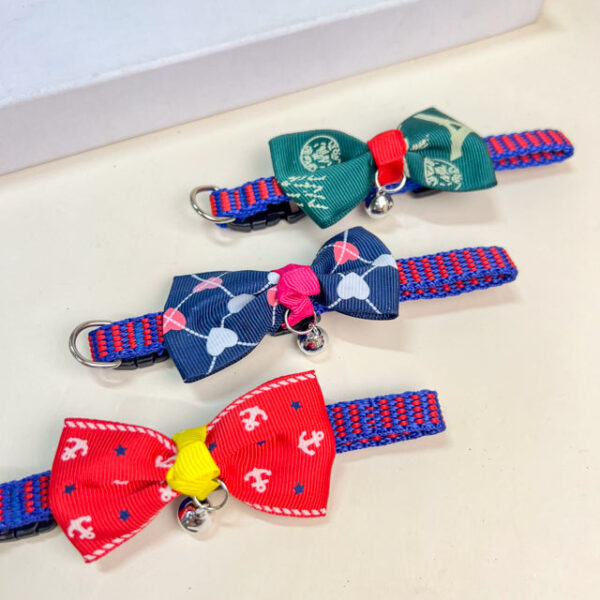 Obojek pro mazlíčky s mašličkou (obvod 18-25 cm) - Obrázek 5