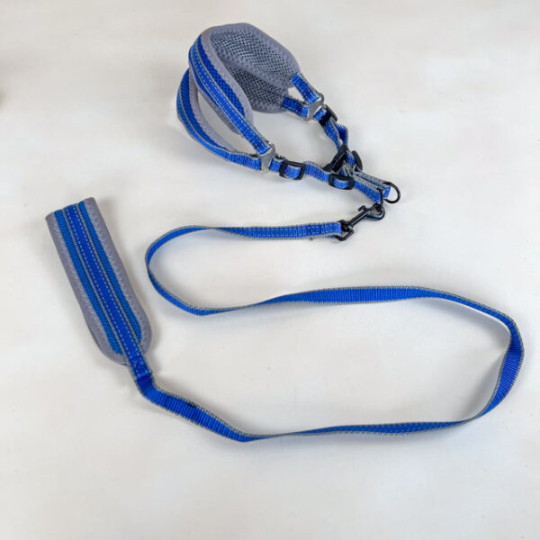 Polstrované vodítko s postrojem (vodítko 120cm x 1.5cm, obvod postroje 40-50cm) - Obrázek 3