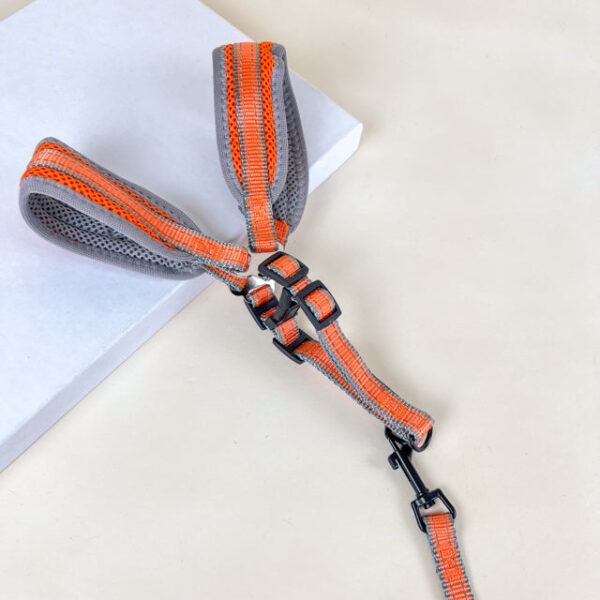 Polstrované vodítko s postrojem (vodítko 120cm x 1.5cm, obvod postroje 40-50cm) - Obrázek 5