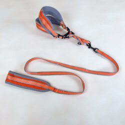 Polstrované vodítko s postrojem (vodítko 120cm x 1.5cm, obvod postroje 40-50cm)