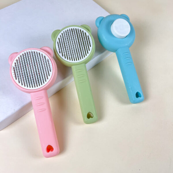 Kartač na zvířata s tlačítkem na sundavaní chlupů 20x8cm - Obrázek 3