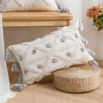 Povlak Béžový s třásněmi 30*50cm