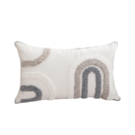 Povlak Bílá s půlkruhy 30*50cm - Obrázek 6