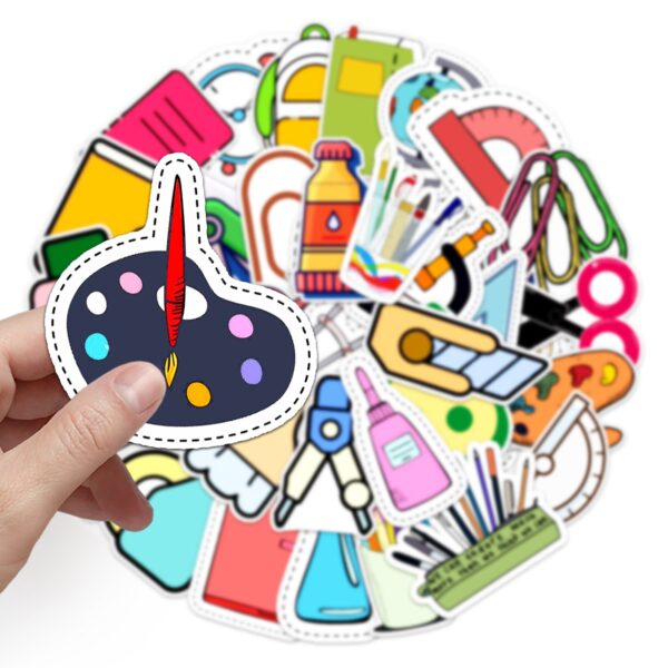 Samolepky Kancelářské potřeby 100ks - 100 odlišných samolepek - Obrázek 3