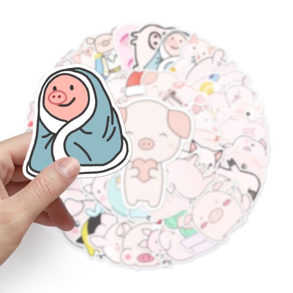 Samolepky Prase 50ks - 50 odlišných samolepek - Obrázek 3