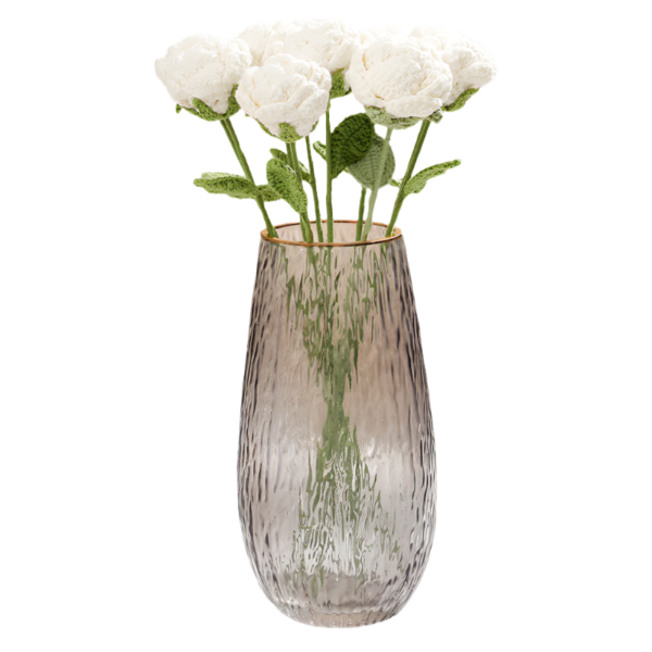 Růže Jedna bílá ručně držená růže v jednobarevném provedení - Obrázek 4