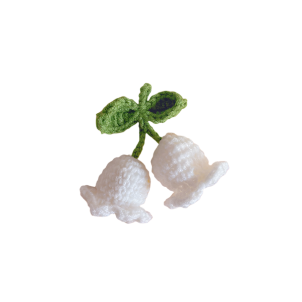 Přívěšek konvalinka Suzuran klíčenka bílá [dokončeno - Obrázek 5