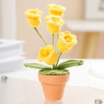 Konvalinka v květináči Žlutá konvalinková ozdoba (hotová)