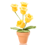 Konvalinka v květináči Žlutá konvalinková ozdoba (hotová) - Obrázek 2