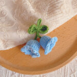 Přívěšek konvalinka Přívěsek na klíče s modrou konvalinkou [hotový