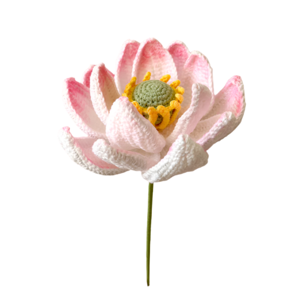 Háčkované Květiny Lotos - Obrázek 2