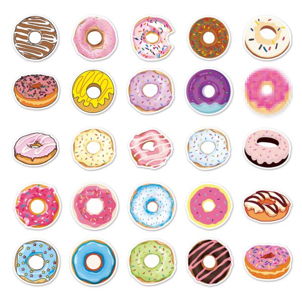 Samolepky Donut 50ks - 50 odlišných samolepek - Obrázek 4