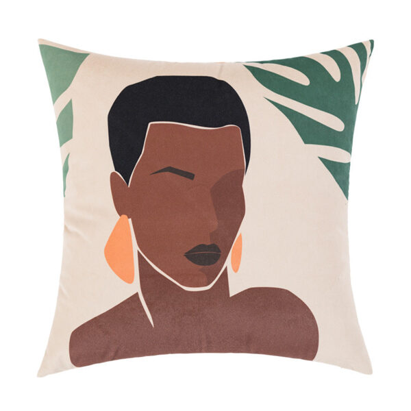 Povlak Béžová s postavou 45*45cm - Obrázek 1