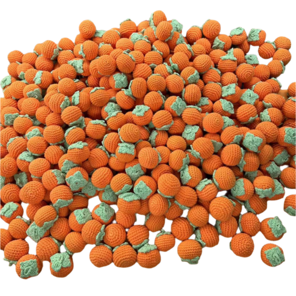 Hačkované plody Persimmon (1 kus hotový) - Obrázek 2