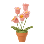 Konvalinka v květináči Růžová konvalinka ozdoba (hotová) - Obrázek 2