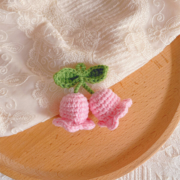 Přívěšek konvalinka Suzuran klíčenka růžová [hotovo - Obrázek 1